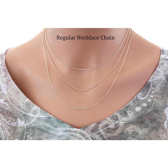 Gold Mother Daughter Heart Necklaces, Gold Mother Daughter Necklace SetSet - Picture 4 of 4